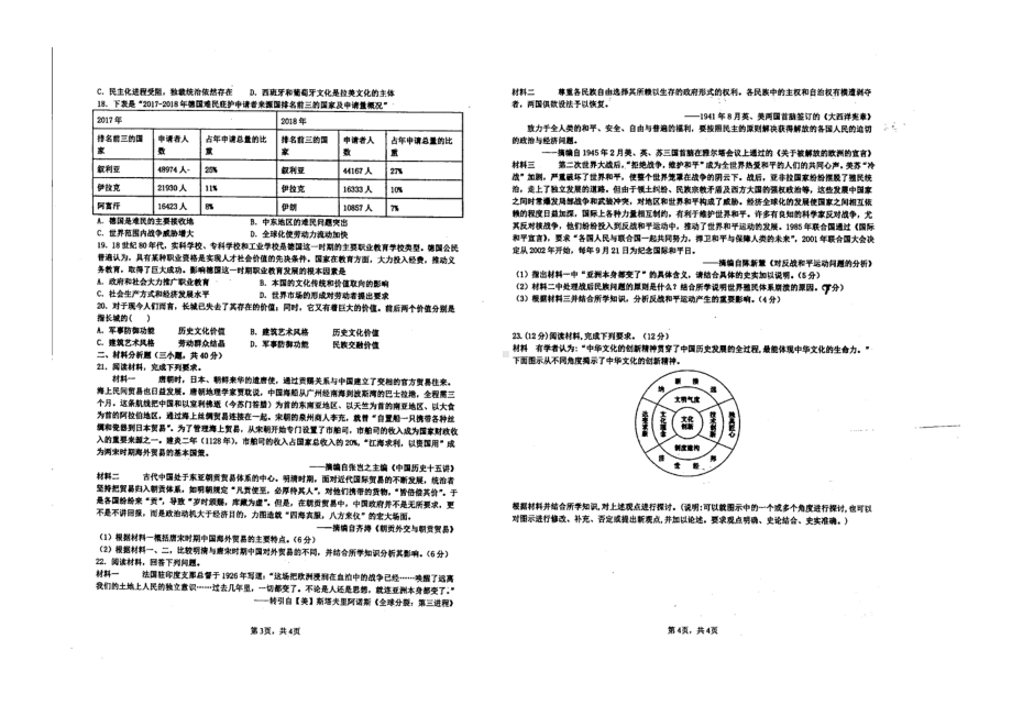 广东省四会市四会 、广信 2021-2022学年下学期高二下学期第二次考试历史试题.pdf_第2页