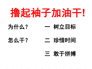 撸起袖子加油干-xxx中学主题班会活动ppt课件.ppt