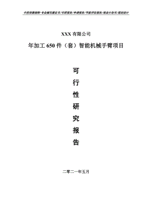 年加工650件（套）智能机械手臂可行性研究报告建议书申请备案.doc