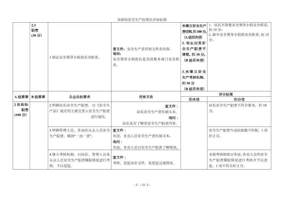 加油站安全生产标准化评审标准参考模板范本.doc_第3页