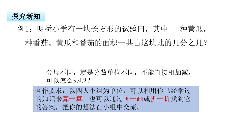 五年级苏教版数学下册《异分母分数加、减法》课件（区级公开课）.pptx_第2页