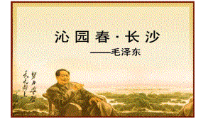 1《沁园春·长沙》 ppt课件21张PPT-统编版高中语文必修上册.ppt