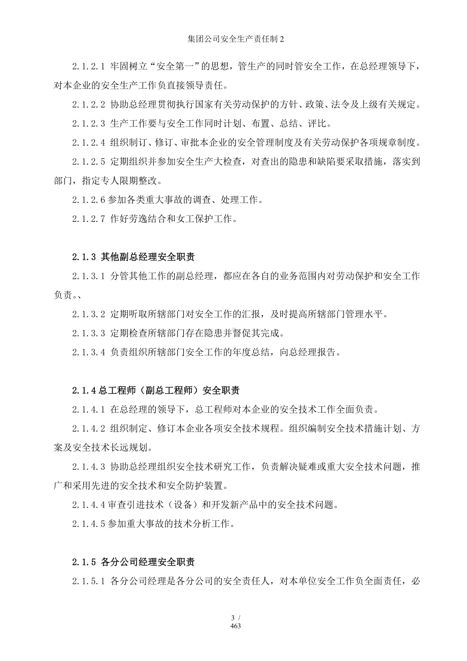 集团公司安全生产责任制汇编参考模板范本.doc_第3页