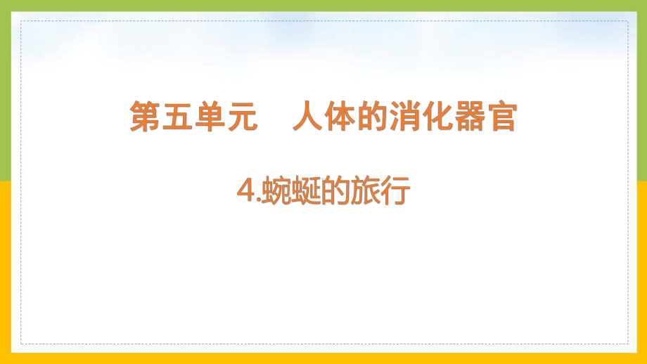 大象版2022-2023四年级科学上册《5-4蜿蜒的旅行》课件.pptx_第1页