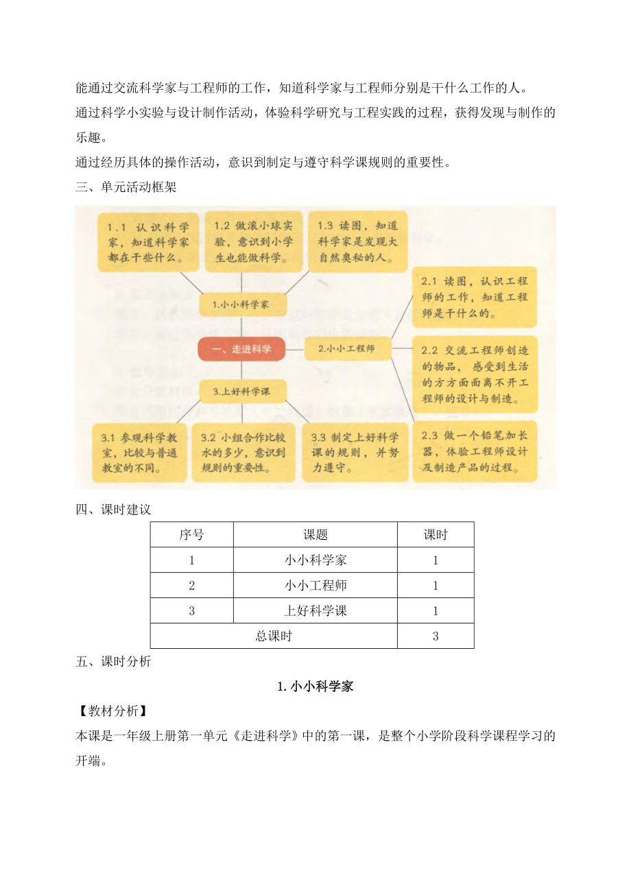 2022秋新苏教版一年级上册科学教材分析.docx_第3页