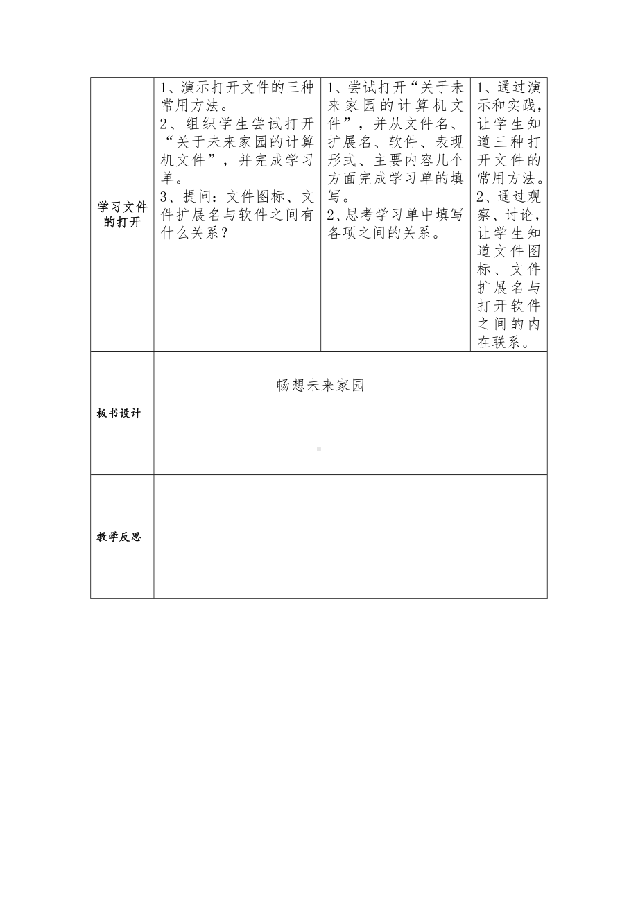 第二单元 活动1 畅想未来家园 教案（2课时表格式）-沪科版五年级上册《信息技术》.doc_第2页