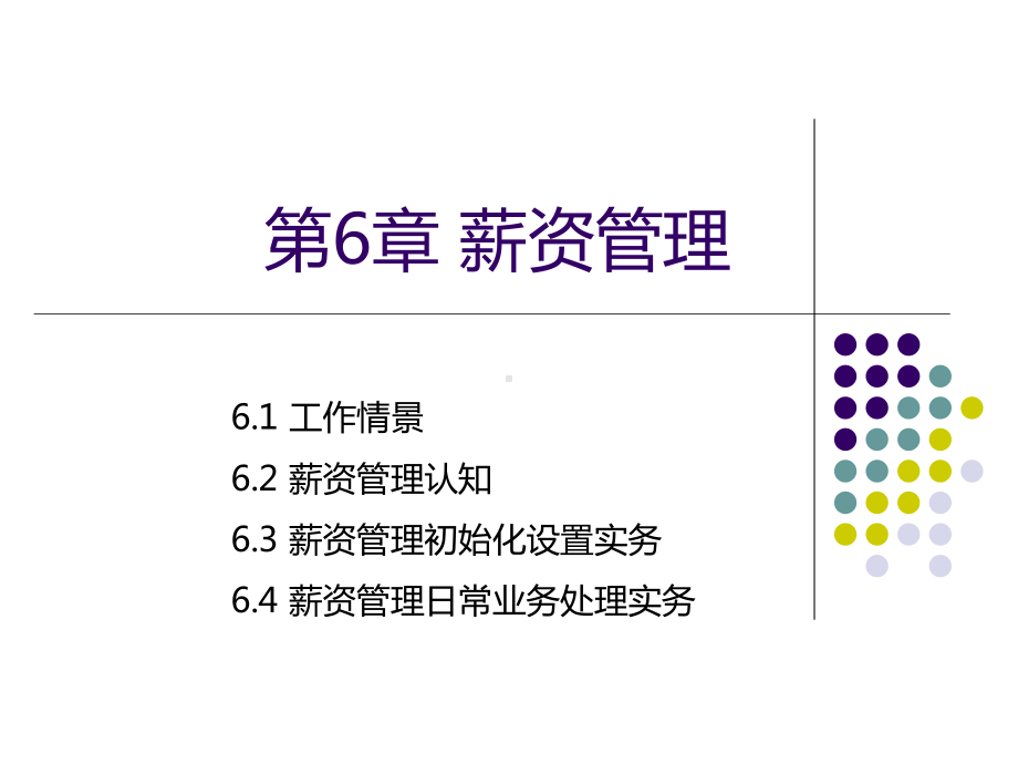 用友U8财务业务一体化应用第6章薪资管理课件.ppt_第1页