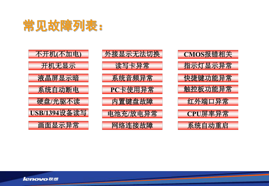 笔记本常见故障诊断思路26张幻灯片.ppt_第1页