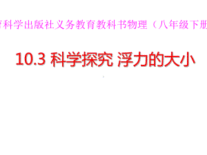 科学探究：浮力的大小1教科版课件.ppt