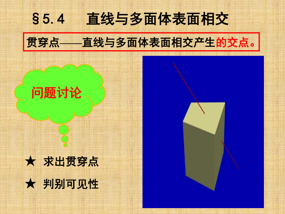 直线与多面体表面相交解析课件.ppt_第1页