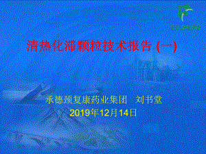 清热化滞颗粒技术报告(一)29张幻灯片.ppt