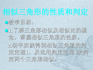 相似三角形的性质和判定湘教版课件.ppt