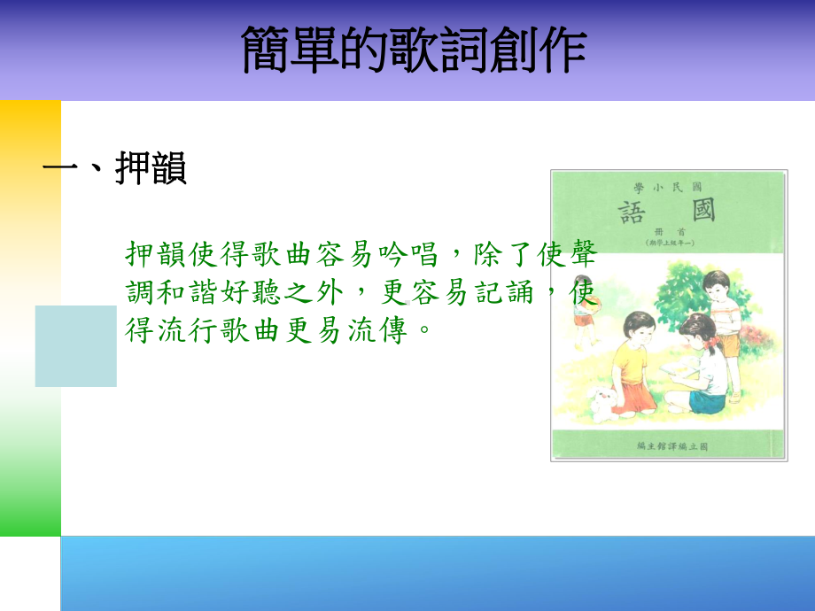 简单的歌词创作课件.ppt_第1页