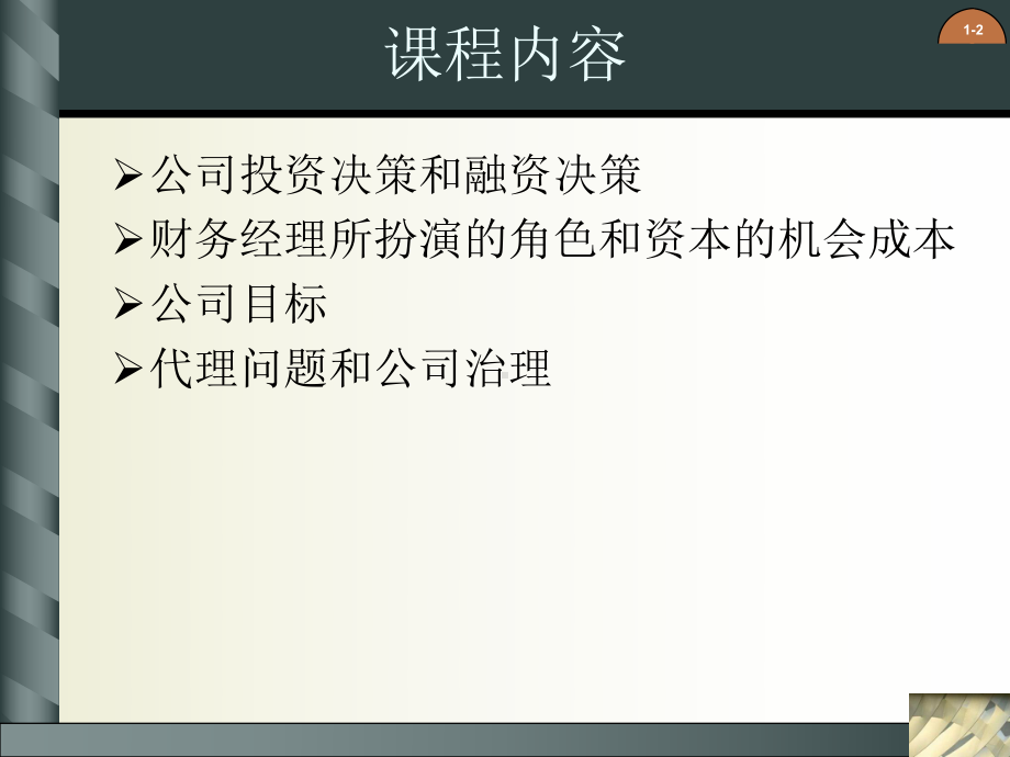 版公司财务原理精品电子教案第一章公司目标和管理治理课件.ppt_第2页