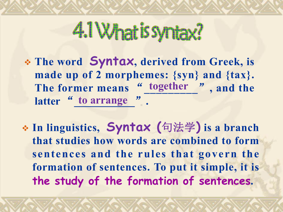 简明语言学教程第4章Syntax解析课件.ppt_第2页