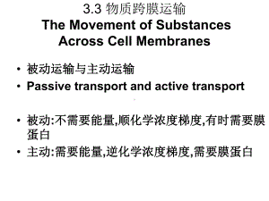 物质的跨莫运输到胞间连丝课件.ppt