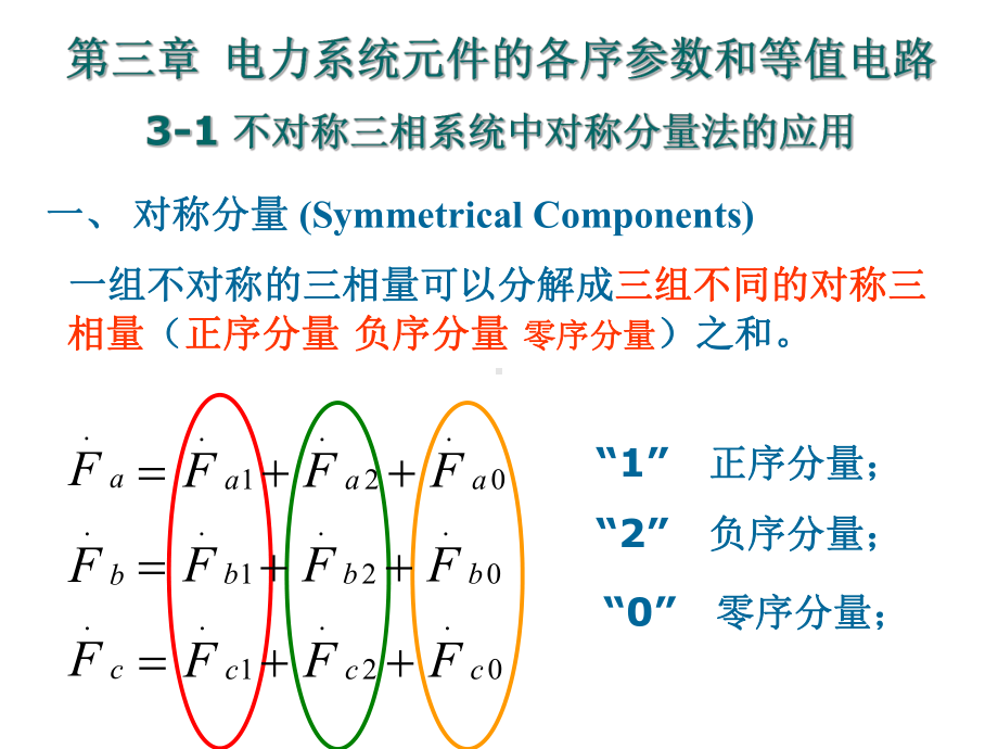 电力系统故障分析(第三版)第三章讲解课件.ppt_第1页