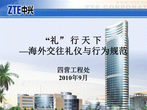 海外交往礼仪和行为规范课件.ppt