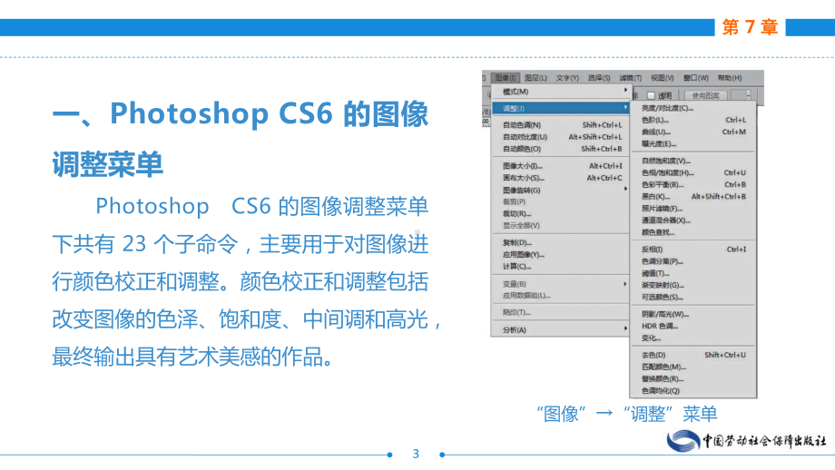 电子商务网页图像制作(AdobePhotoshop)(第二版)第7章图像处理技法-调色课件.ppt_第3页