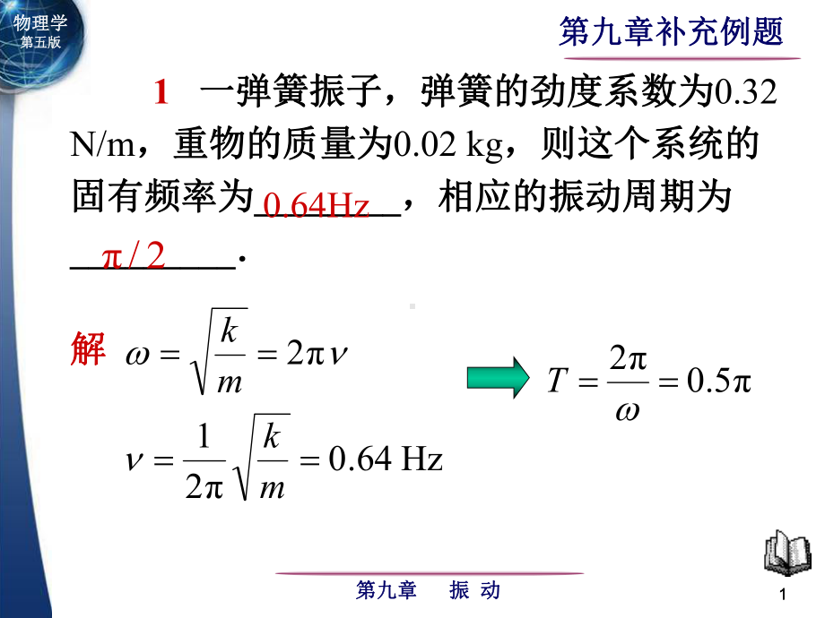 物理学习题振动课件.ppt_第1页