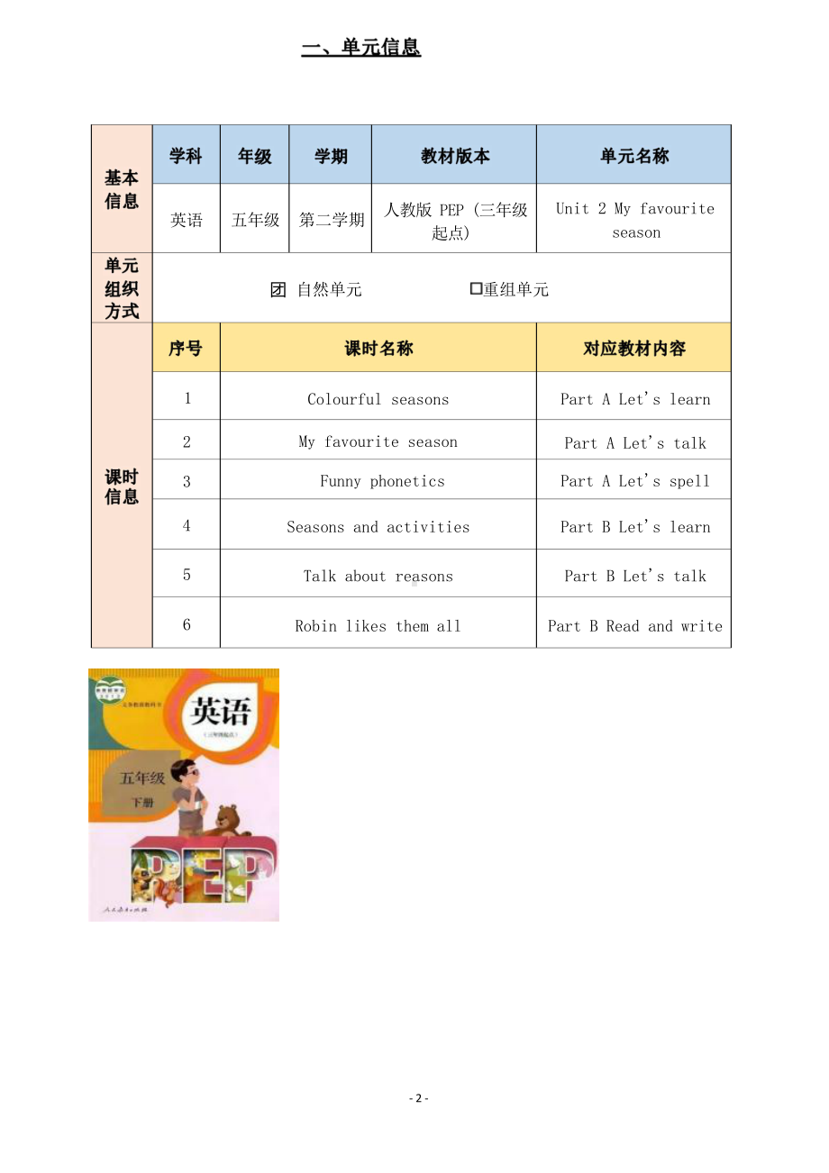 [信息技术2.0微能力]：小学五年级英语下（第二单元）Colourful seasons-中小学作业设计大赛获奖优秀作品[模板]-《义务教育英语课程标准（2022年版）》.pdf_第2页