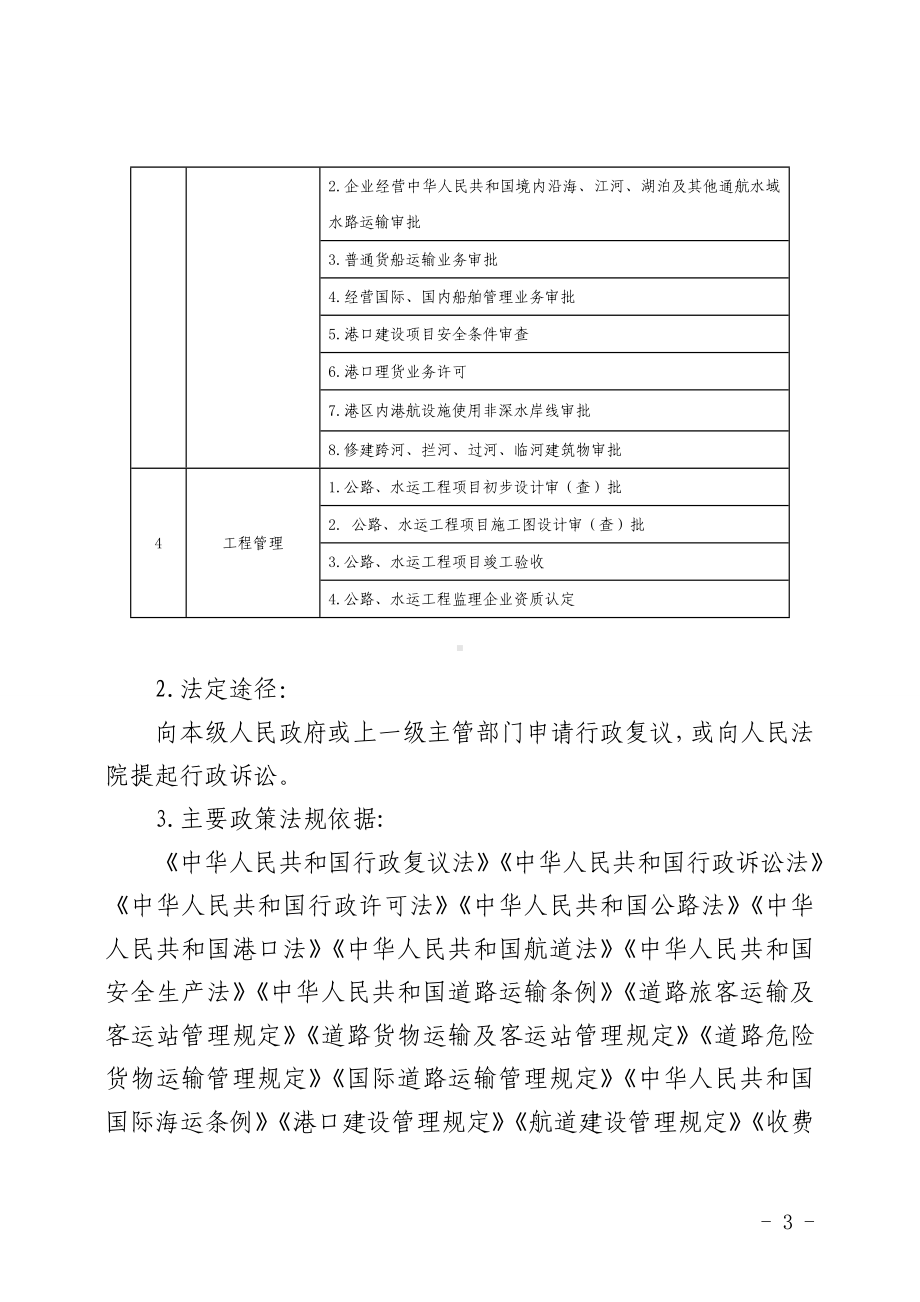 市交通运输领域通过法定途径分类处理信访投诉请求清单参考模板范本.doc_第3页