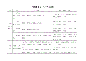 示范企业安全生产考核细则参考模板范本.doc