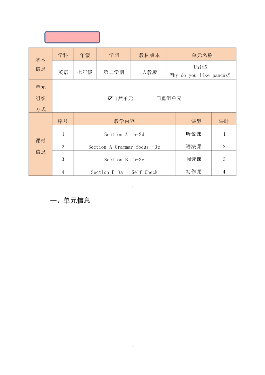 [信息技术2.0微能力]：中学七年级英语下（第五单元）Section A 1a-2d-中小学作业设计大赛获奖优秀作品[模板]-《义务教育英语课程标准（2022年版）》.pdf_第2页