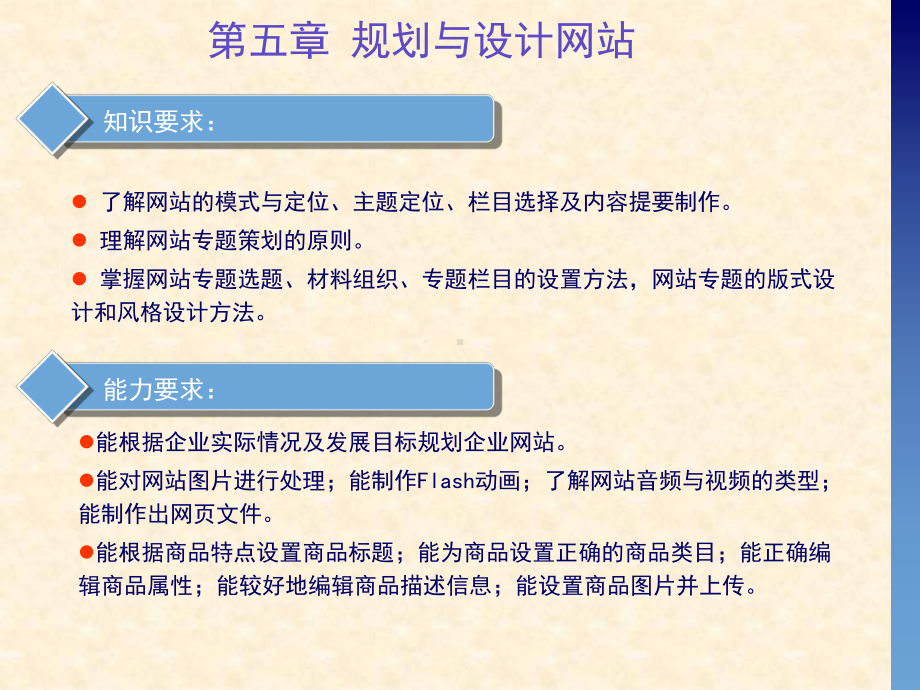 网络编辑第五章规划与设计网站课件.ppt_第1页