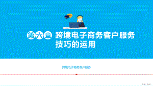 跨境电子商务客户服务第六章跨境电子商务客户服务技巧的运用课件.pptx