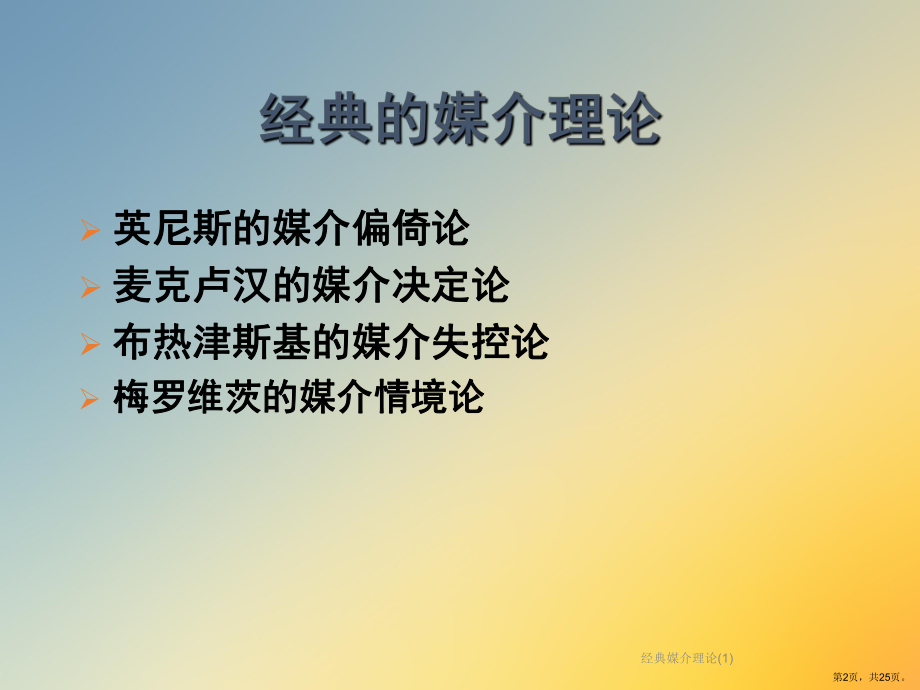 经典媒介理论课件.ppt_第2页