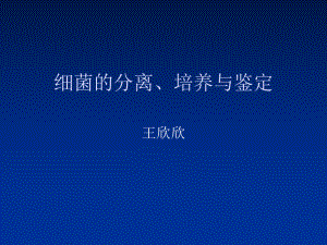 细菌的分离、培养和鉴定15张幻灯片.ppt