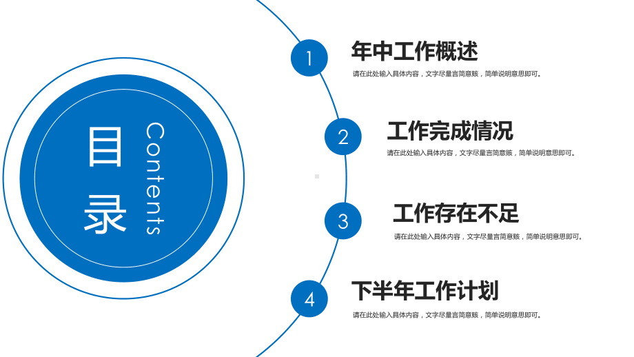 经典高端蓝色商务年中工作总结模板课件.pptx_第2页