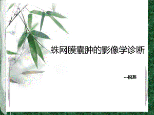 蛛网膜囊肿-PPT课件.ppt