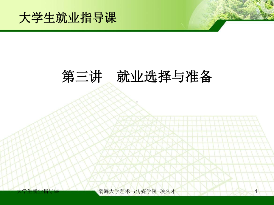 就业选择与准备项久才课件.ppt_第1页