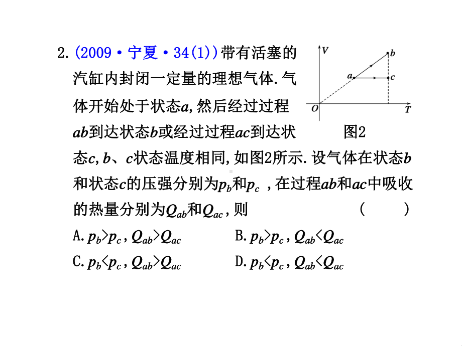 线为汽缸内一定质量的理想气体由状态1到状态2的变化曲课件.ppt_第2页