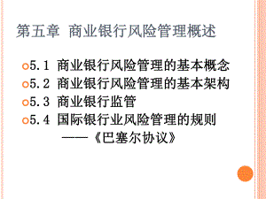 商业银行风险管理概述课件.pptx