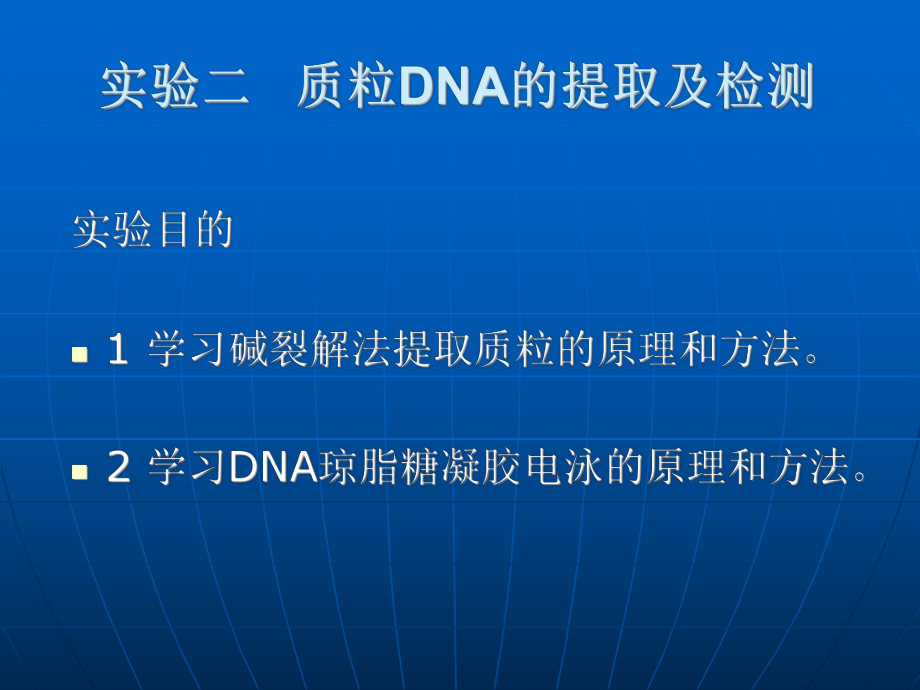 质粒DNA的提取及检测实验二课件.ppt_第1页