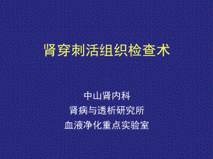 肾活检基本技术操作课件.ppt