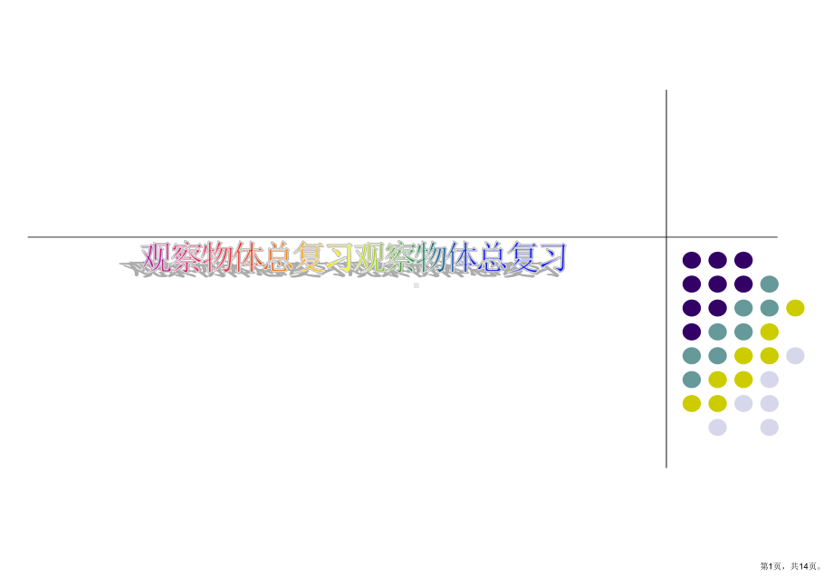 观察物体总复习课件.ppt_第1页