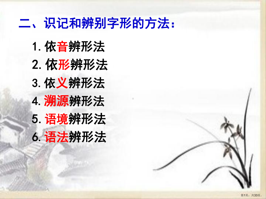 识记与辨别字形的方法课件.ppt_第1页