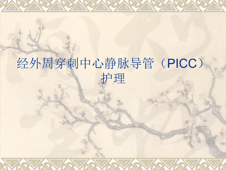 经外周穿刺中心静脉导管(PICC)护理课件.ppt_第1页