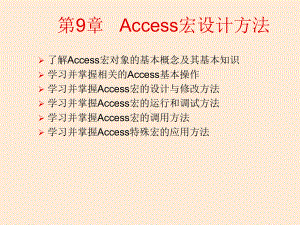 Access宏设计方法课件.ppt