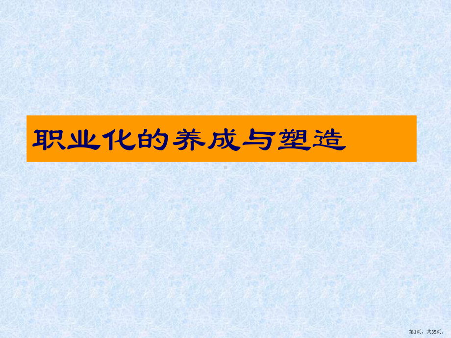 职业化的养成与塑造课件.pptx_第1页