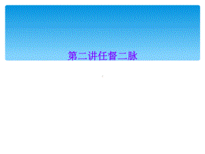 任督二脉课件.ppt