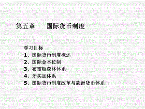 第五国际货币制度精品课件.ppt