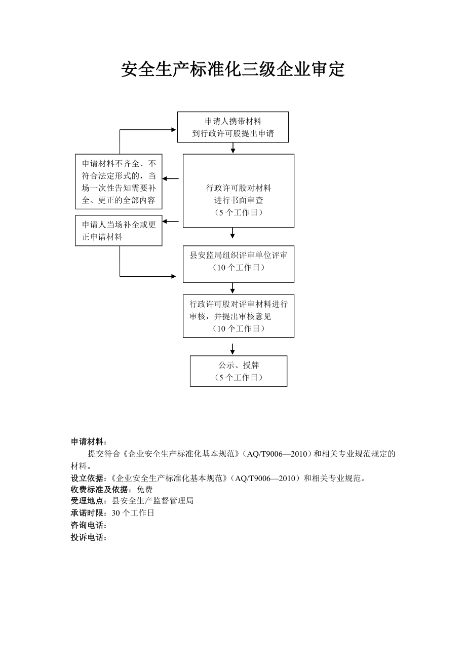 安全生产标准化三级企业审定参考模板范本.doc_第1页