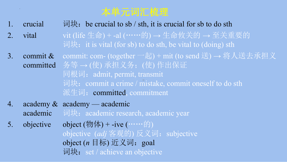 Unit 1 单词用法趣味解读2-ppt课件 -（2022）新人教版(2019新版)高中英语选择性必修第一册.pptx_第2页