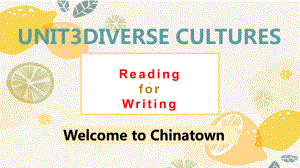 Unit 3 Diverse Cultures Reading for Writing -ppt课件-（2022）新人教版(2019新版)高中英语必修第三册.pptx