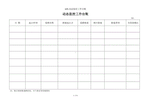 GPS动态监控工作台账参考模板范本.doc